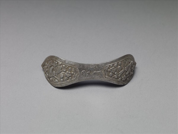 銀銅合金喜上眉梢扁簪