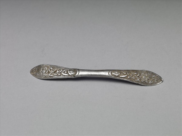 銀銅合金水仙扁簪