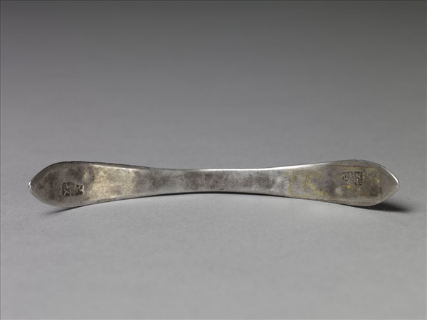 銀銅合金花卉扁簪