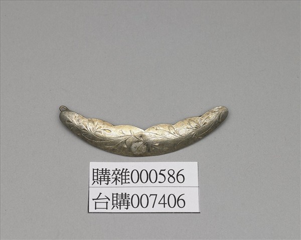 銀銅合金花卉髮夾