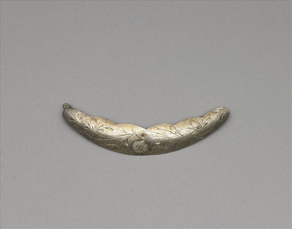 銀銅合金花卉髮夾