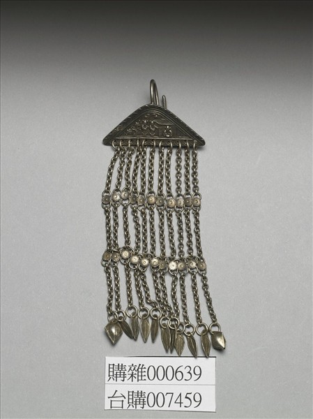 銀銅合金人物耳環