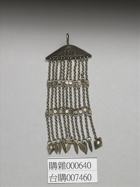 銀銅合金人物耳環