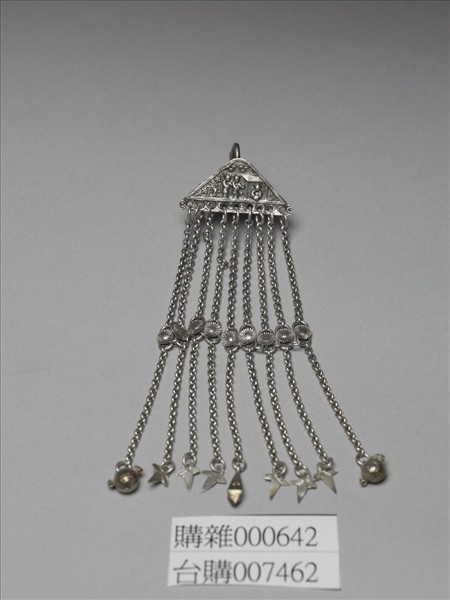 銀銅合金人物耳環