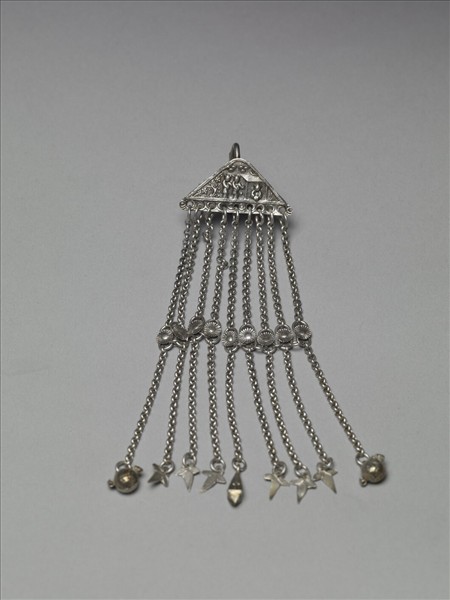 銀銅合金人物耳環