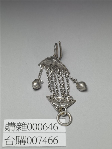 銀銅合金蝴蝶耳環