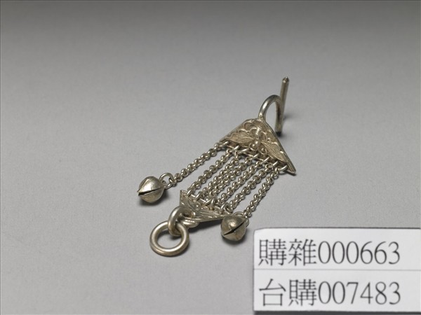 銀銅合金蝴蝶耳環