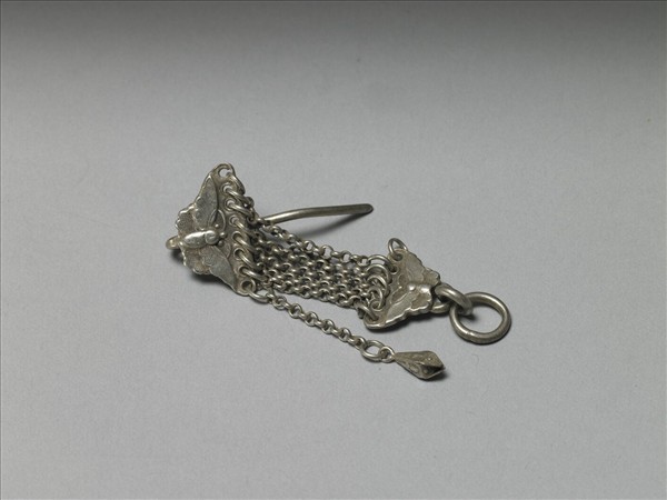 銀銅合金蝴蝶耳環