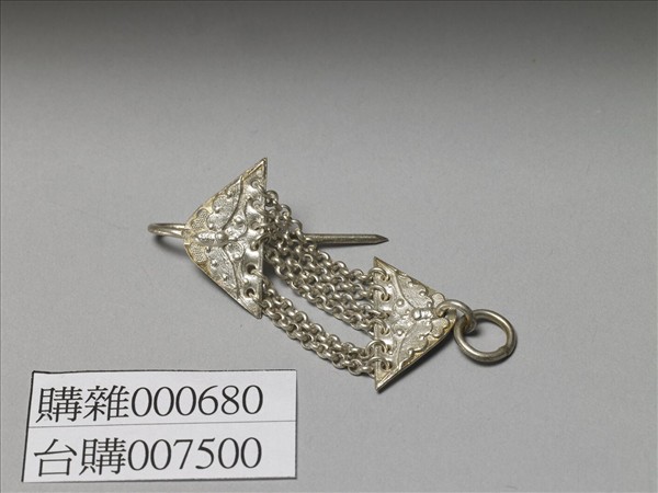 銀銅合金蝴蝶耳環