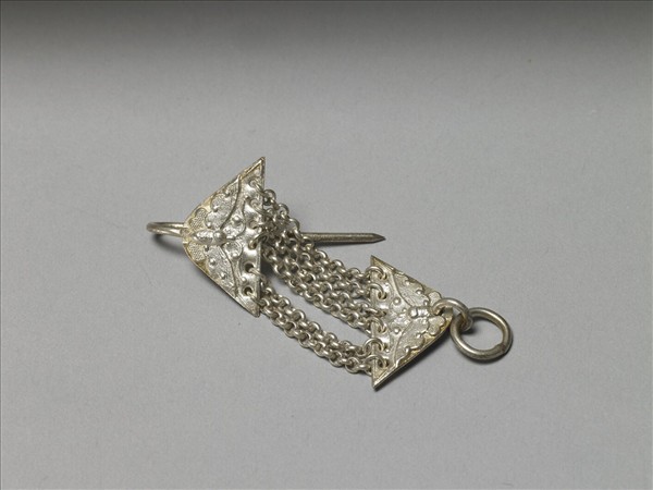 銀銅合金蝴蝶耳環