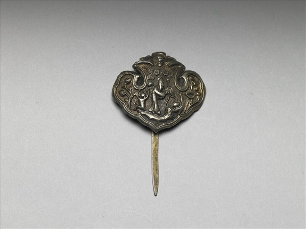 銀銅合金壽星簪