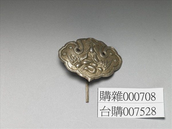 銀銅合金仙人乘鶴簪