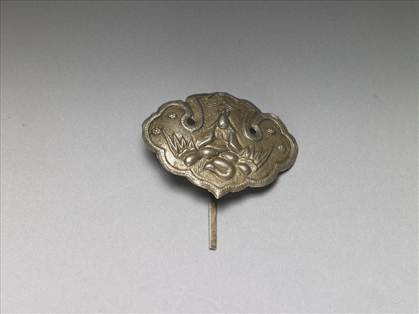 銀銅合金仙人乘鶴簪