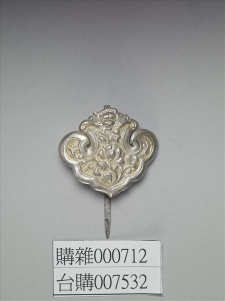 銀銅合金花卉簪