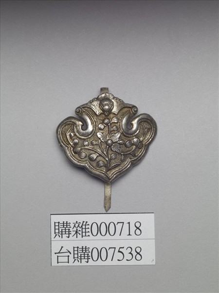 銀銅合金花卉簪