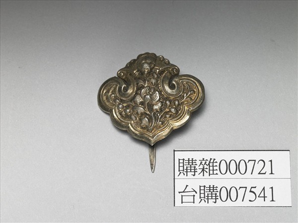 銀銅合金花卉簪