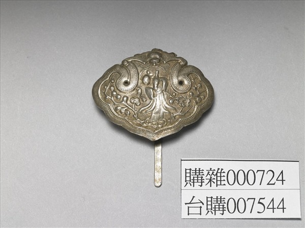 銀銅合金人物簪