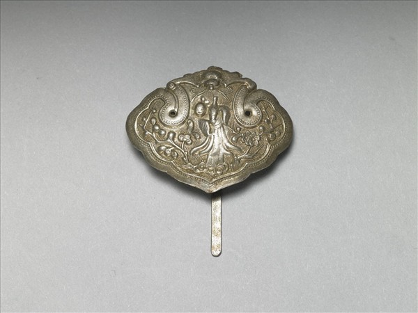 銀銅合金人物簪