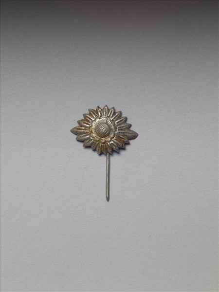 銀銅合金花卉簪