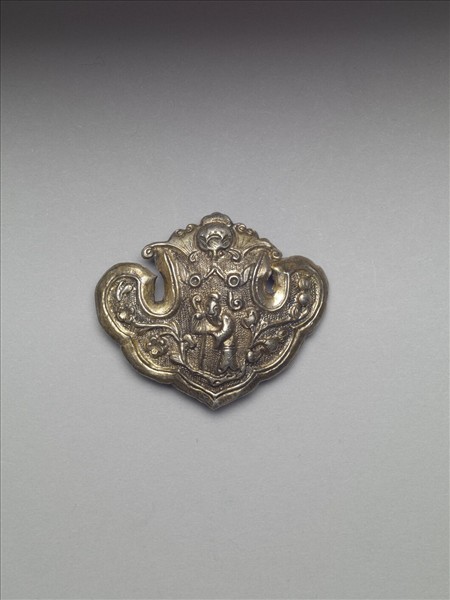 銀銅合金人物簪首