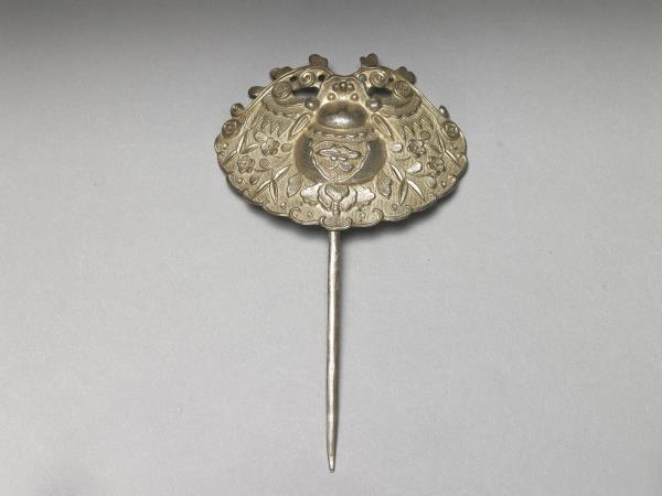 銀銅合金蝙蝠簪