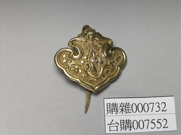 銀銅合金壽星簪