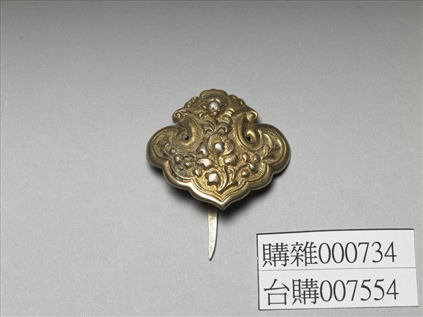 銀銅合金花卉蝙蝠簪