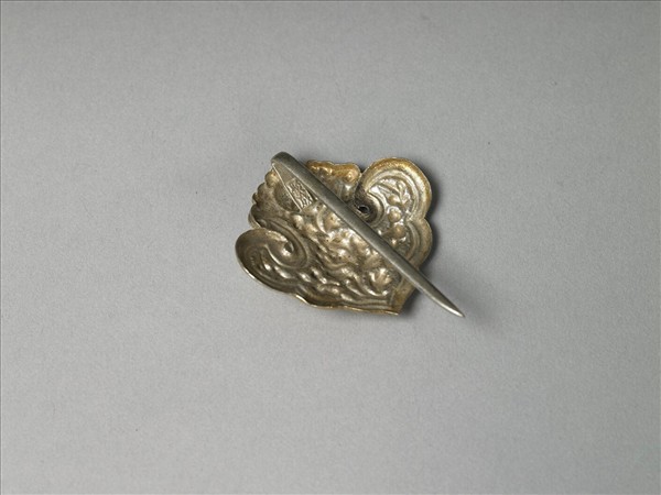 銀銅合金花卉蝙蝠簪