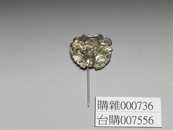 銀銅合金花卉簪