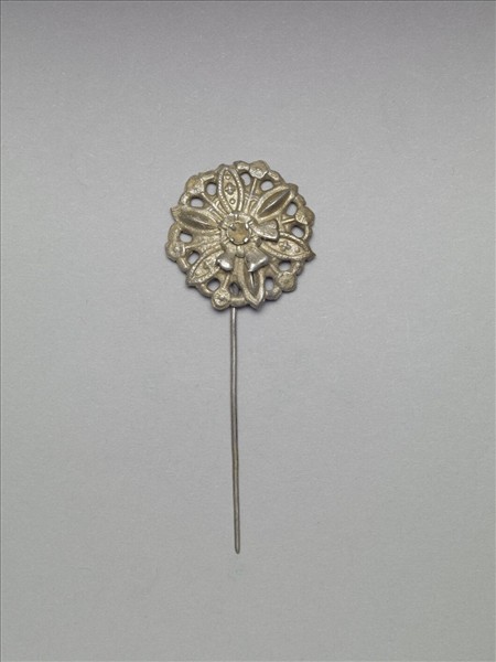 銀銅合金花卉簪