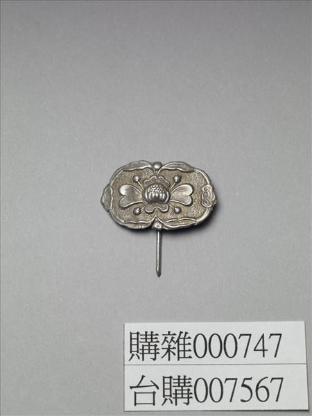 銀銅合金花卉簪