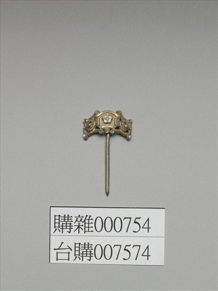 銀銅合金花卉簪