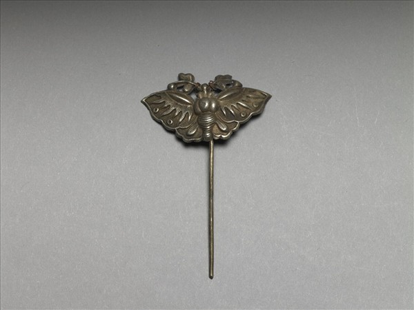 銀銅合金蝴蝶簪