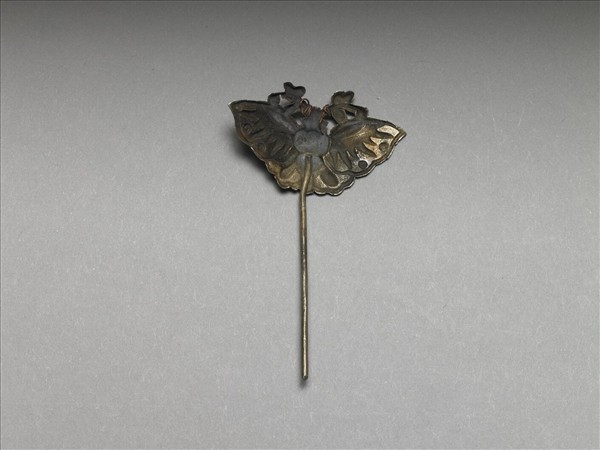 銀銅合金蝴蝶簪