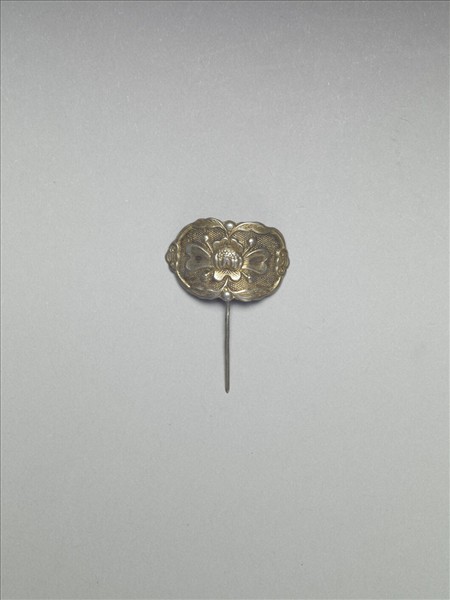 銀銅合金花卉簪