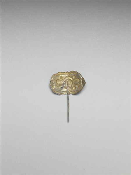 銀銅合金花卉簪