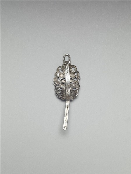 銀銅合金花籃簪