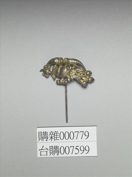 銀銅合金鳳鳥簪