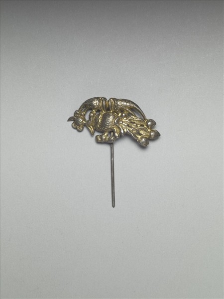 銀銅合金鳳鳥簪