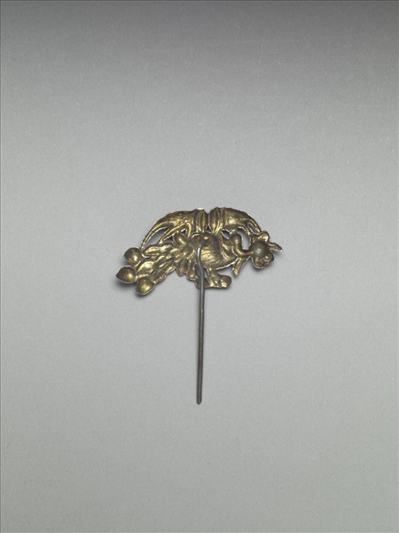 銀銅合金鳳鳥簪