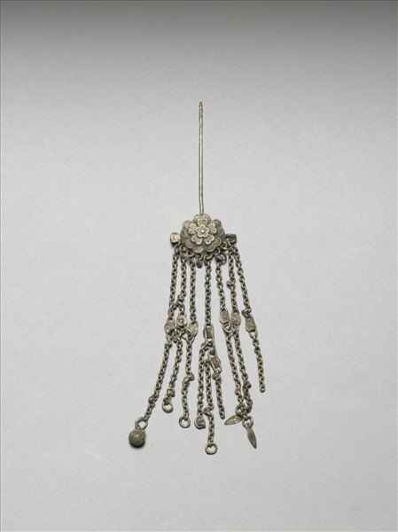 銀銅合金花卉步搖