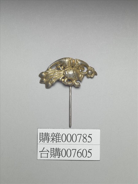 銀銅合金鳳鳥簪