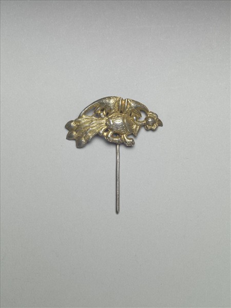 銀銅合金鳳鳥簪