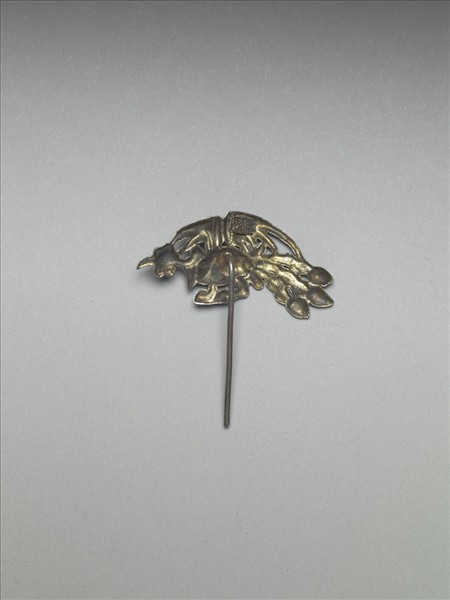 銀銅合金鳳鳥簪