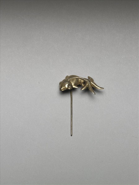 銀銅合金金魚簪