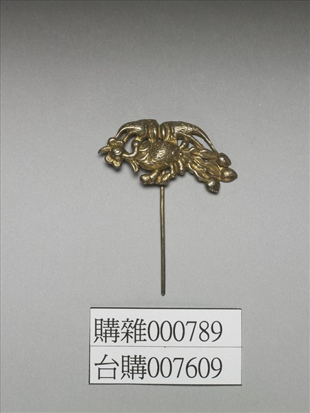 銀銅合金鳳鳥簪