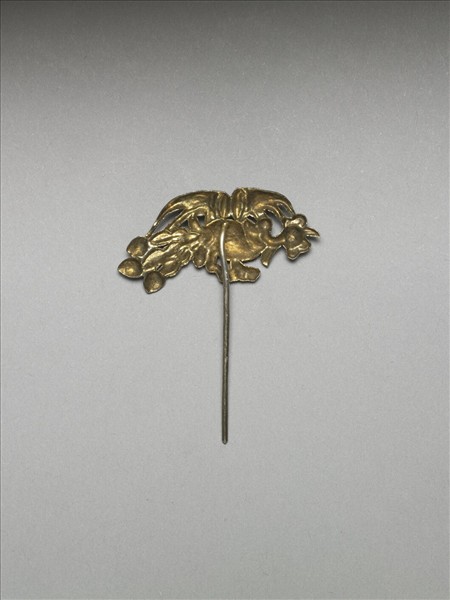 銀銅合金鳳鳥簪