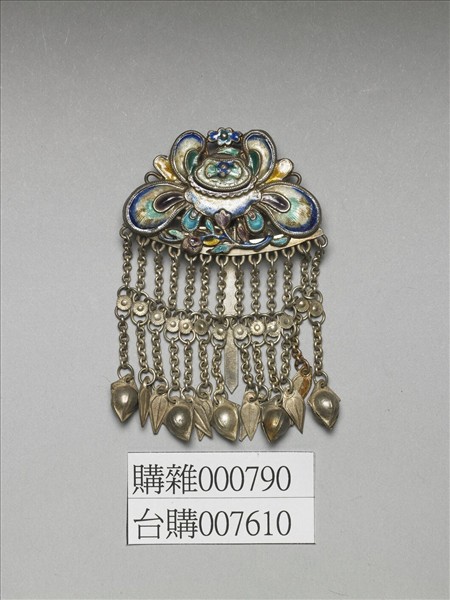 銀銅合金花卉步搖