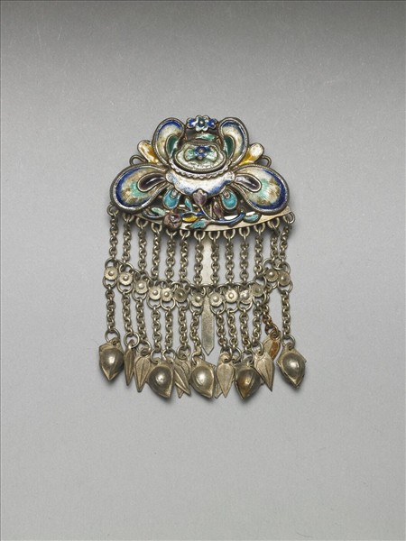 銀銅合金花卉步搖