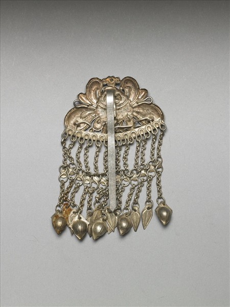 銀銅合金花卉步搖